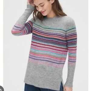 GAP Multicolor Striped Crewneck Sweater